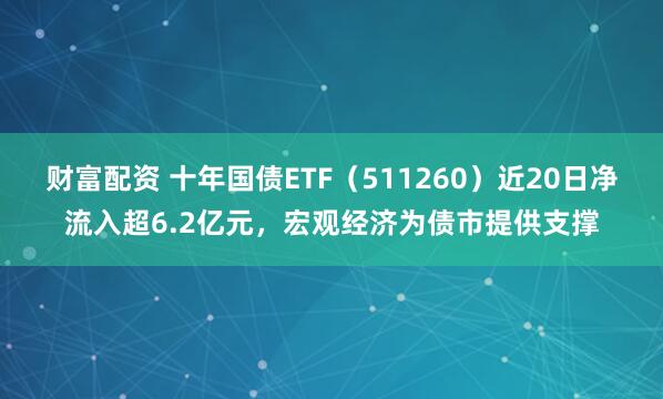 财富配资 十年国债ETF（511260）近20日净流入超6.2亿元，宏观经济为债市提供支撑